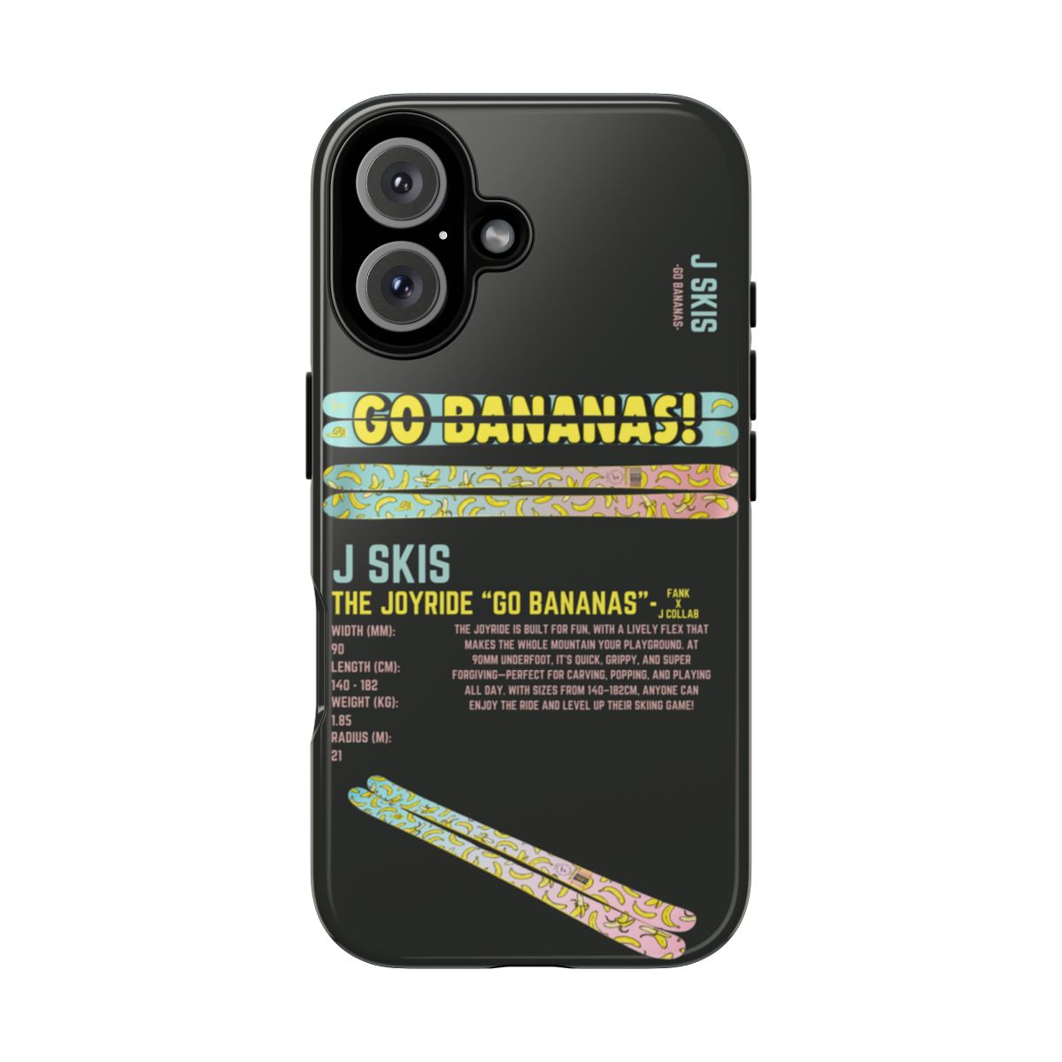 J Skis The Joyride Go Bananas Phone Case