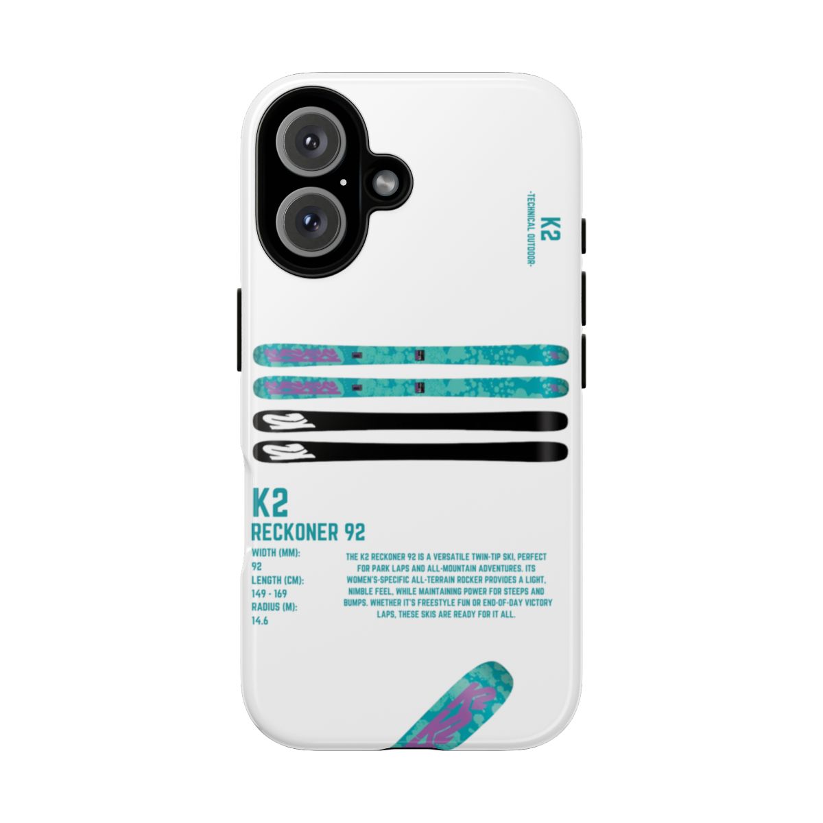 K2 Reckoner 92 Phone Case