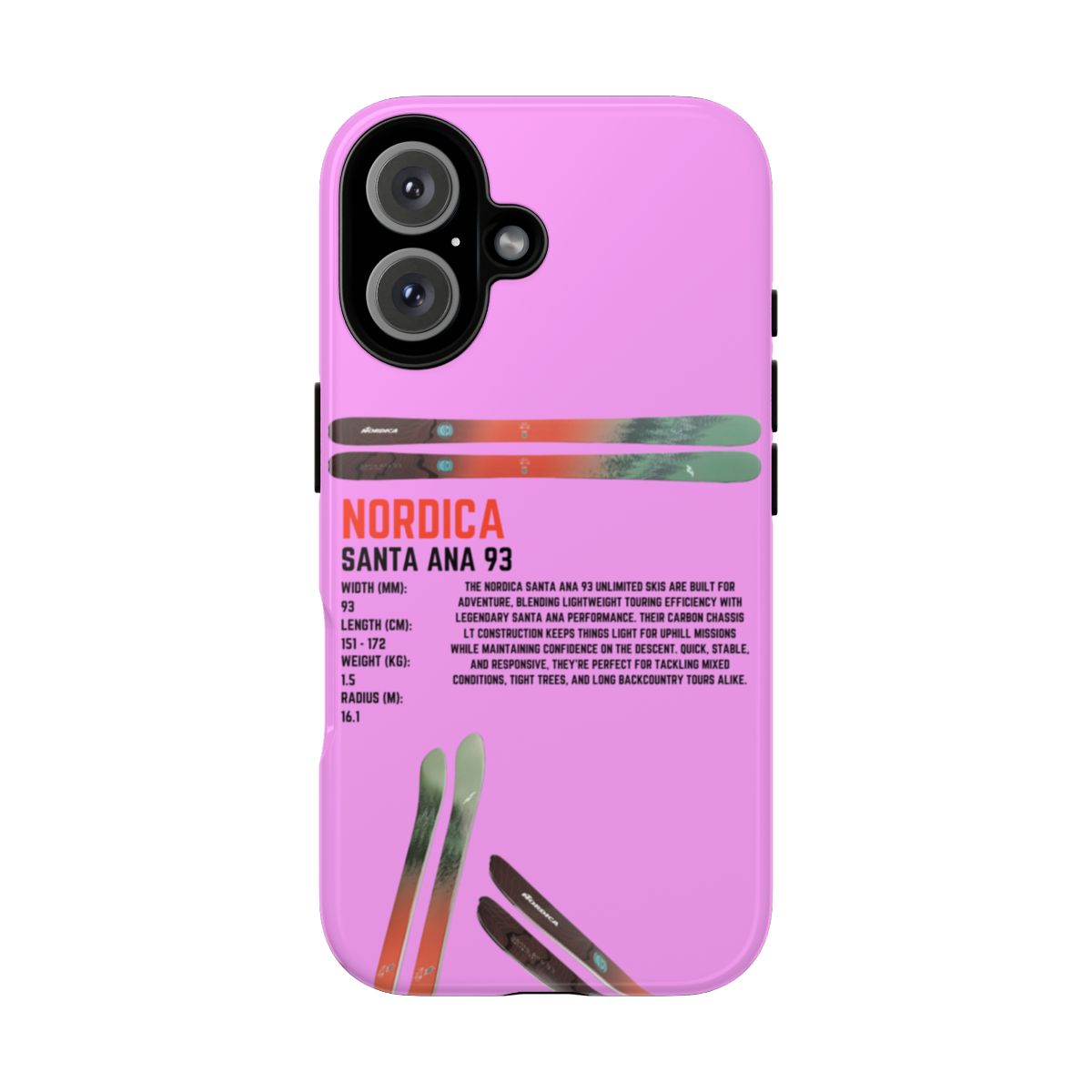 Nordica Santa Ana 93 Phone Case