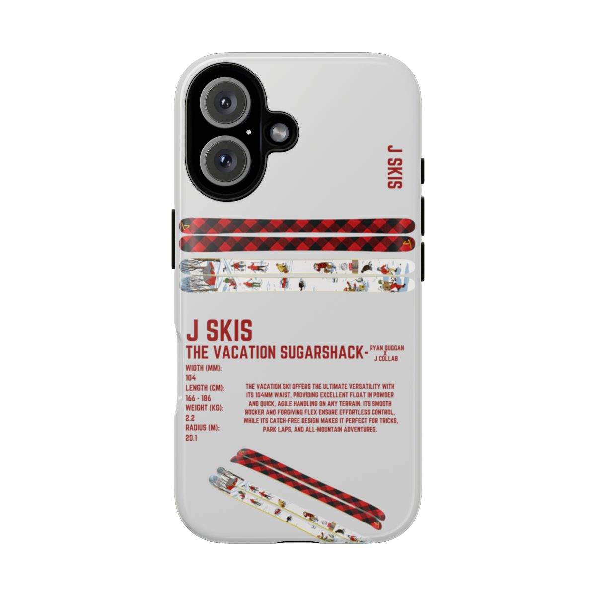 J Skis The Vacation Sugarshack Phone Case