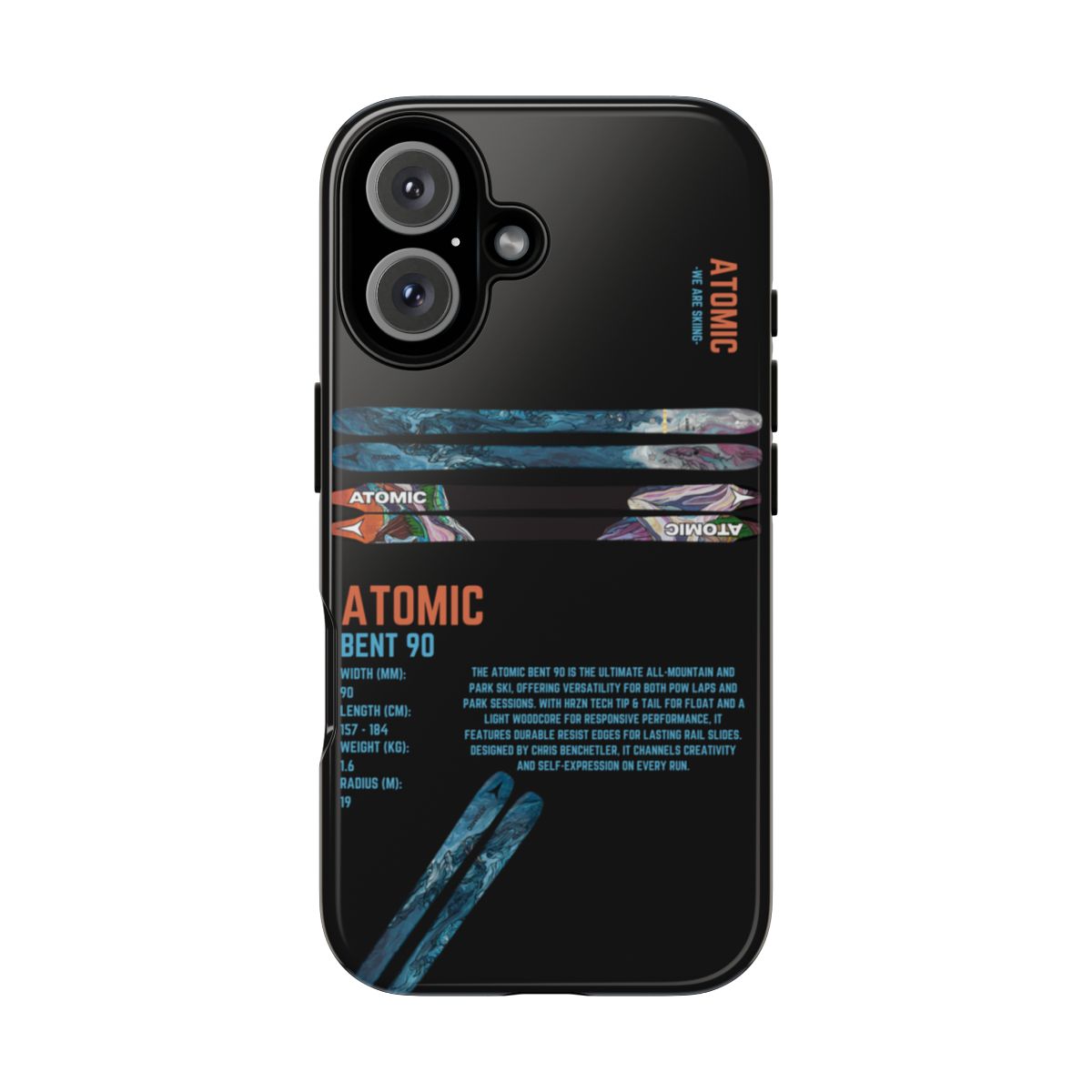 Atomic Bent 90 Phone Case