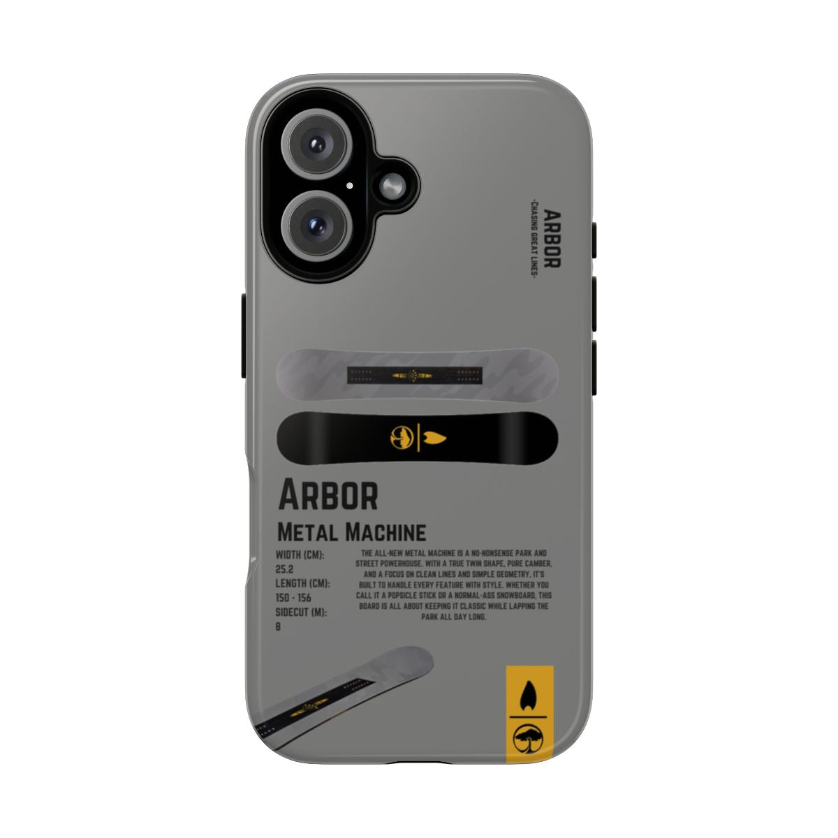 Arbor Metal Machine Phone Case