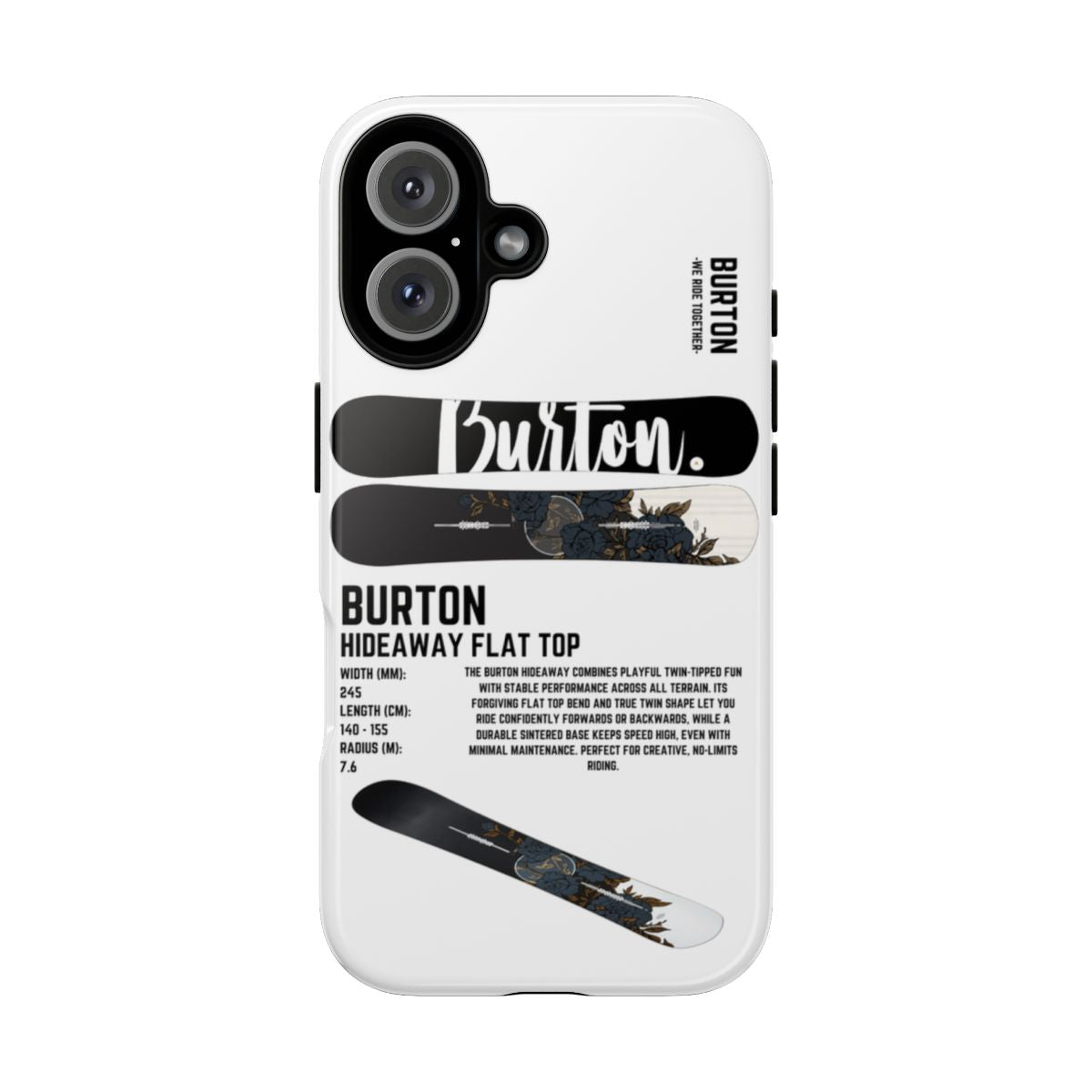 Burton Hideaway Flat Top Phone Case