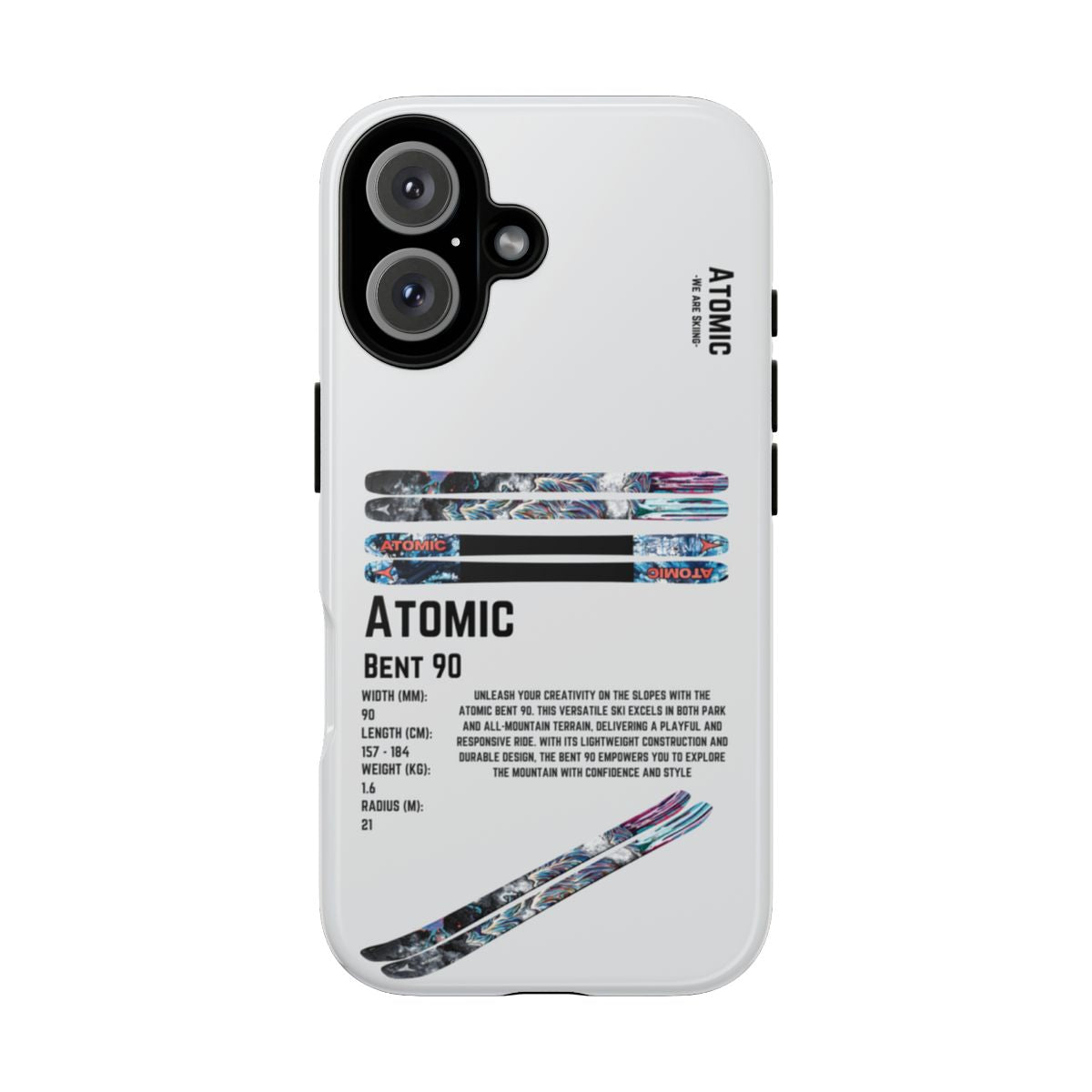 Atomic Bent 90 Phone Case