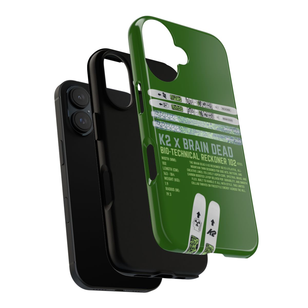 K2 x Brain Dead Bio-Technical Reckoner 102 Phone Case