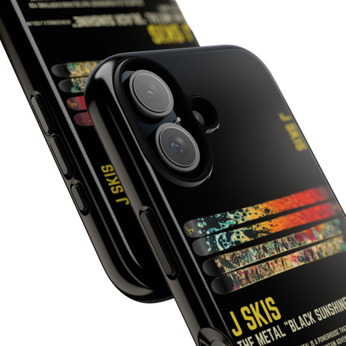 J Skis The Metal Black Sunshine Phone Case