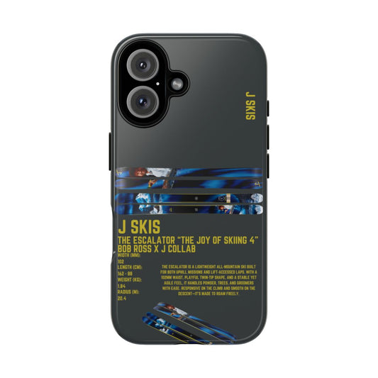 J Skis The Escalator Joy Of Skiing 4 Phone Case