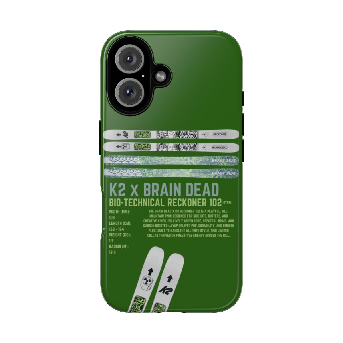 K2 x Brain Dead Bio-Technical Reckoner 102 Phone Case