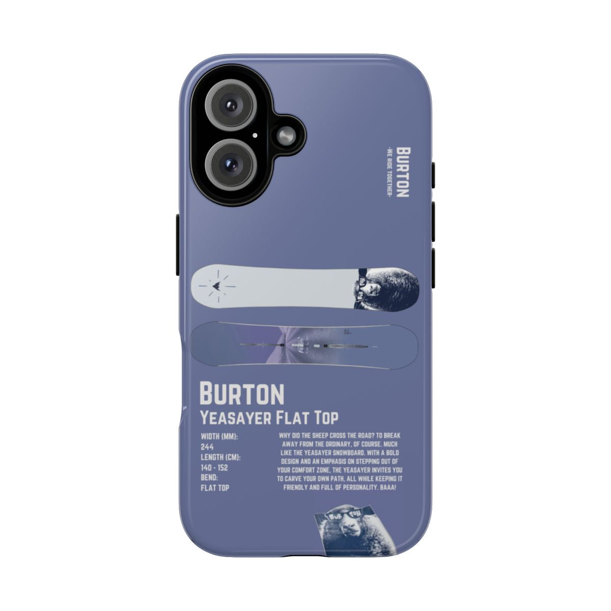 Burton Yeasayer Flat Top Phone Case