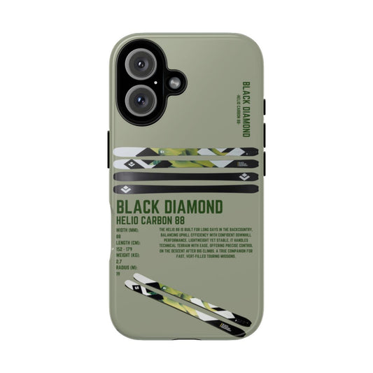 Black Diamond Helio Carbon 88 Phone Case